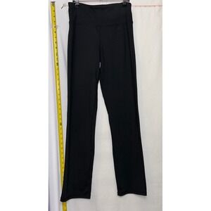 Jockey Womens Black Athletic Leggings Pants Size Small‎ Polyester Spandex